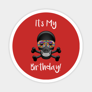 It's My Birthday Skull Magnet